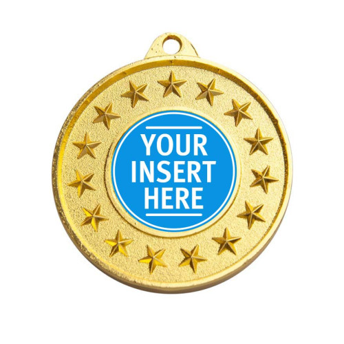 50MM Shooting Star Medal - Generic 1 inch center holder from $7.60