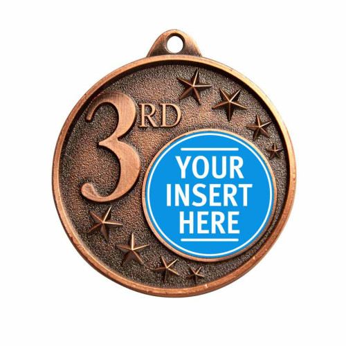 50MM Shooting Star Insert Medal - 3RD from $7.60