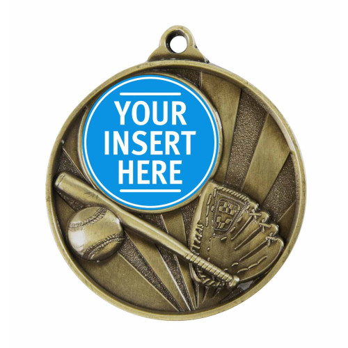 50MM Sunrise Insert Medal Baseball from $7.60