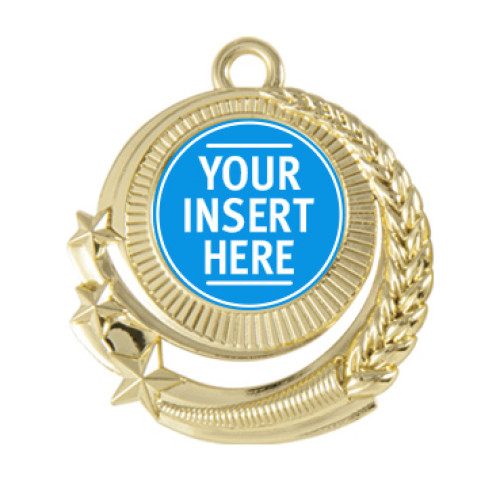 50MM Star Wreath Insert Medal from $6.83
