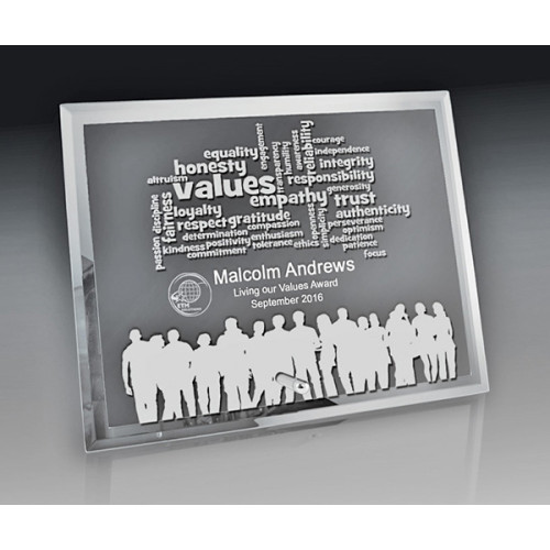 Mirror Edged Glass-Rectangle Landscape from $25.97