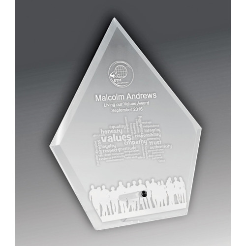 Laser Glass Arrowhead-Clear from $31.19