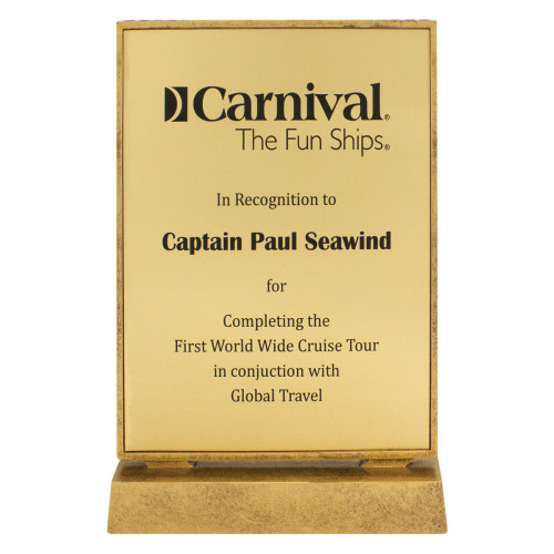 245MM Billboard Xtra Plaque - Gold from $28.75