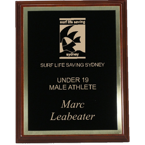 Brass/Black Plate on Timber from $37.86