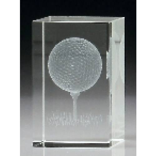 3D Golf Crystal 80mm