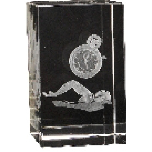 3D Swimming Crystal 80mm