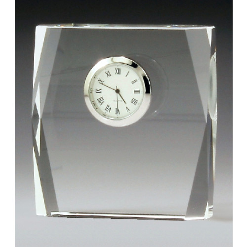 Crystal Clock Square 100mm