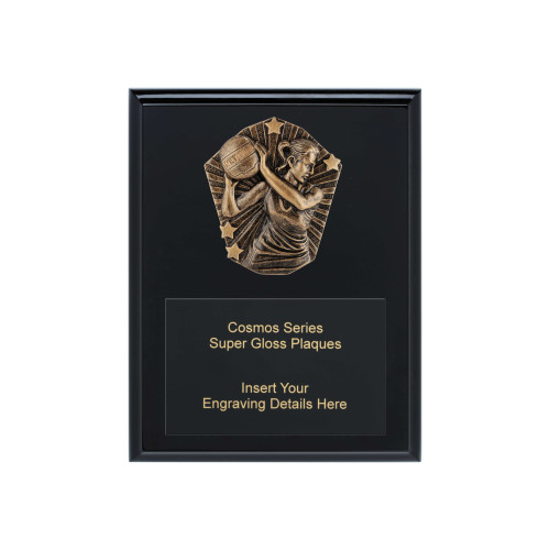 Netball Cosmos Super Plaque from $17.80