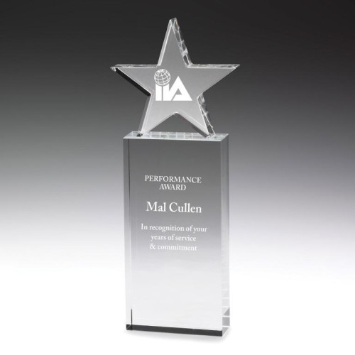 255MM Crystal Star Award in G/Box from $100.77