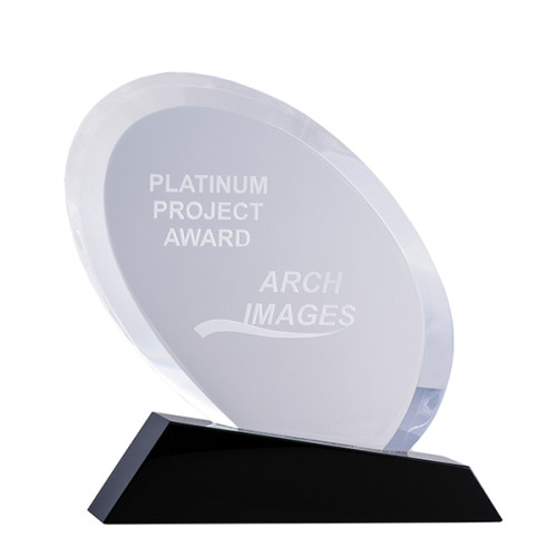 180MM Black and Clear Crystal - Oval from $86.96