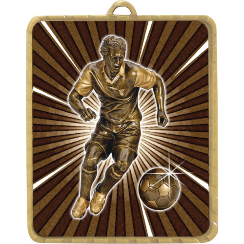 63 x 75MM Soccer Male Lynx Medal from $7.28