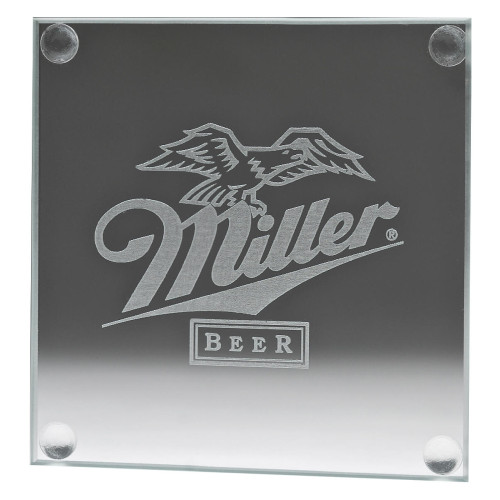 100 x 100MM Single Glass Coaster - Square from $11.64