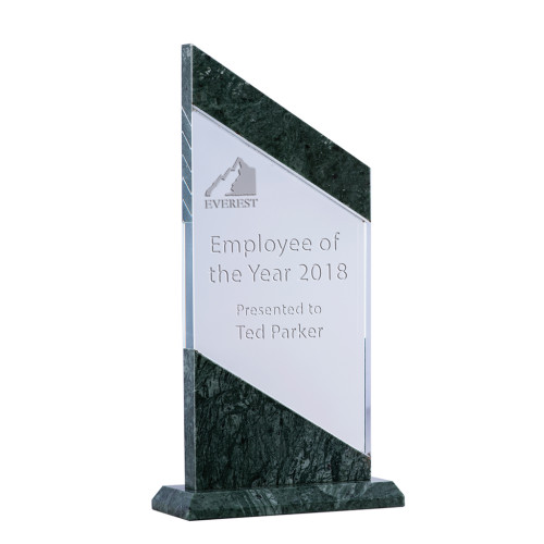 Green Marble Glass - Angled from $64.61