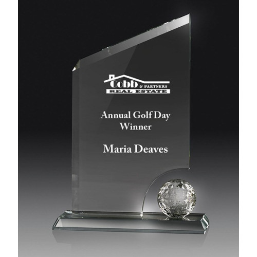 220mm Golf Glass Award from $49.97