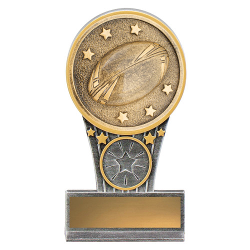 125mm Budget Mini IKON Rugby Trophy from $9.32