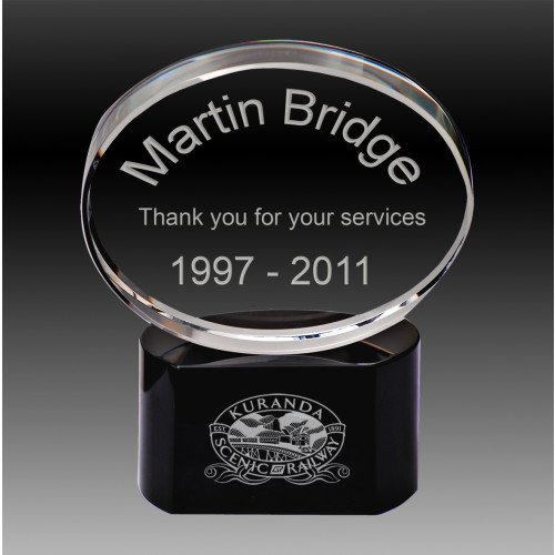 120mm Optical Oval on BLK Base from $70.95