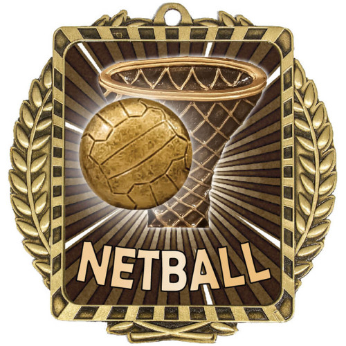 90MM Netball Lynx Wreath Medal from $4.93