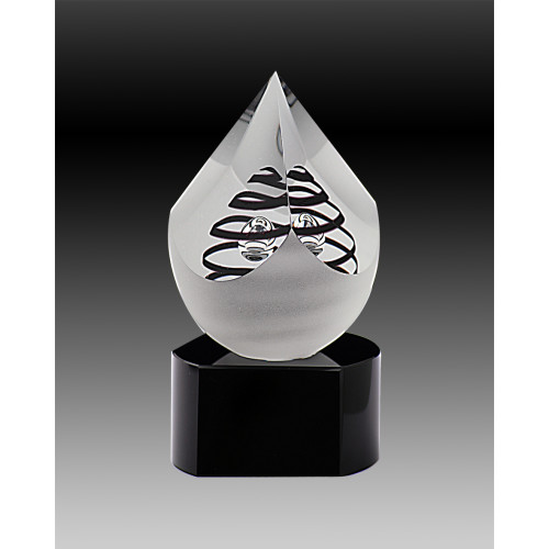 140mm Crystal PYRAMIDE with Black Swirl from $160.18