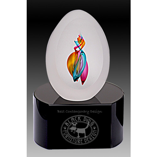 115mm Crystal Egg Red-Turguoise-Gold from $98.90