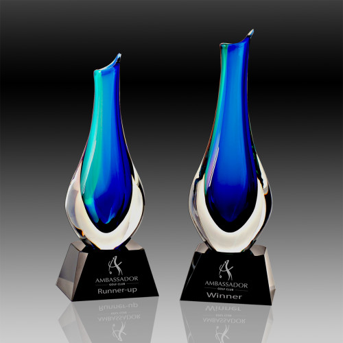 Crystal Tear Vase Green/Blue from $177.38