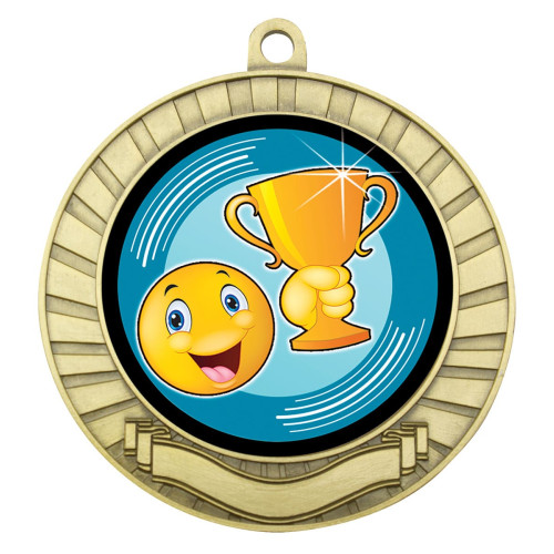 70MM Smiley Cup Eco Scroll Medal from $7.44