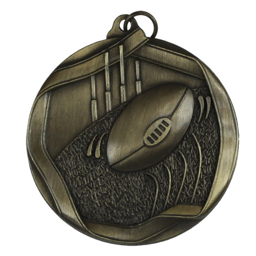 60mm Aussie Rules Antique Medal