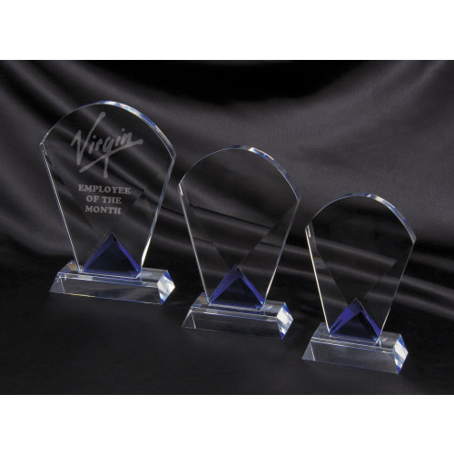 Crystal Fan with Blue in Base  from $56.93