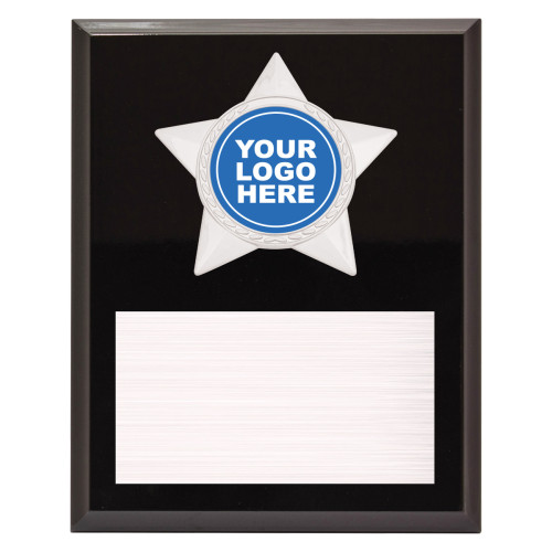 Star Plaque - Silver (incs Logo) from $15.21