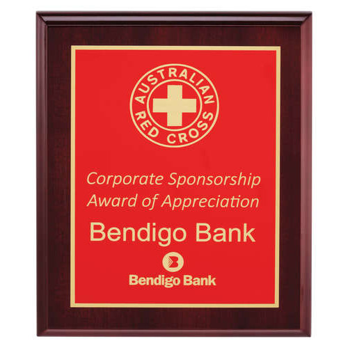 Designer Plaques - Red from $50.50