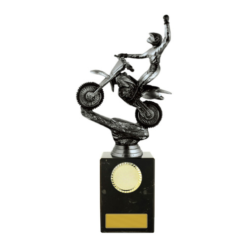 250MM Silver Moto-X Bike on Column from $21.91