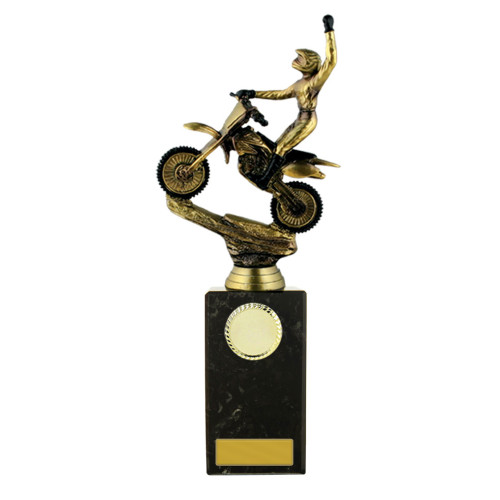 275MM Gold Moto-X Bike on Column from $24.45