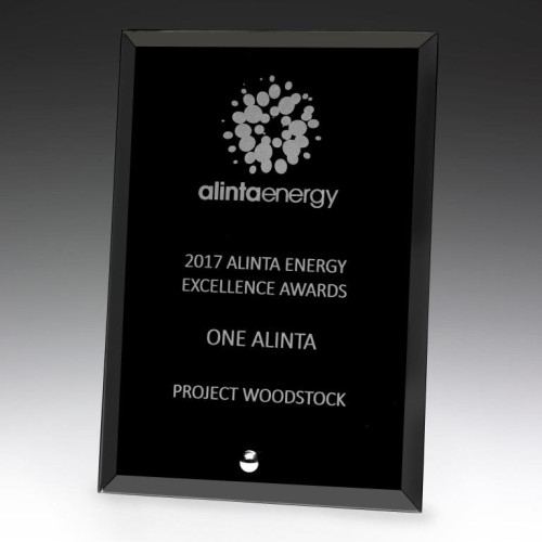 Craft Plaque Black Glass (5mm thick) from $26.46