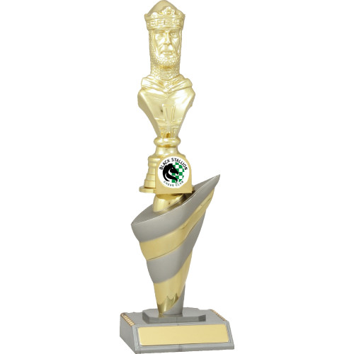 270mm Silver-Gold Stripe with King Piece