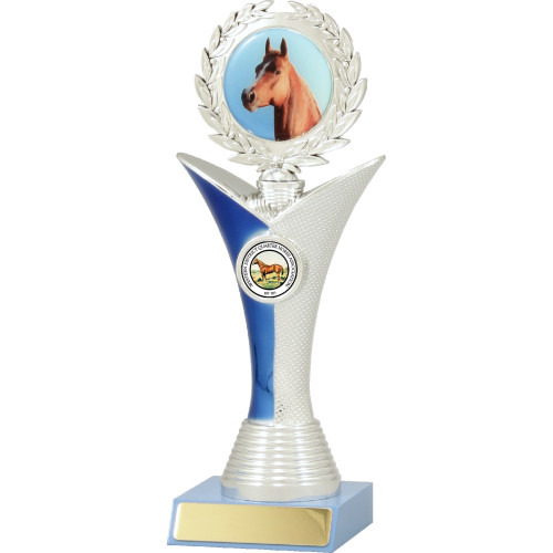 240mm Silver-Blue Stripe Horse Double