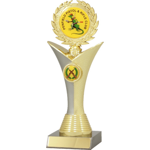 260mm Silver-Gold Rifle Double Medallion