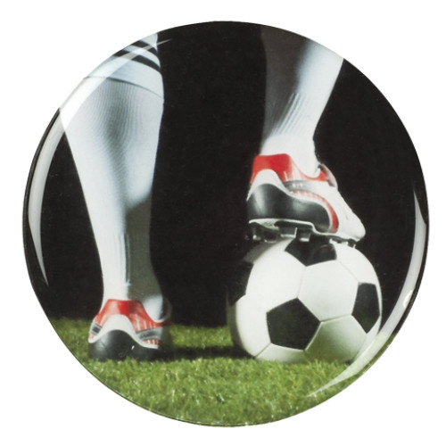 Soccer ball with boot