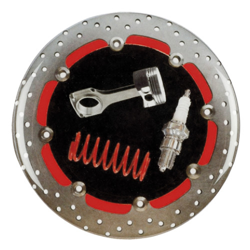 Piston, spring, spark plug