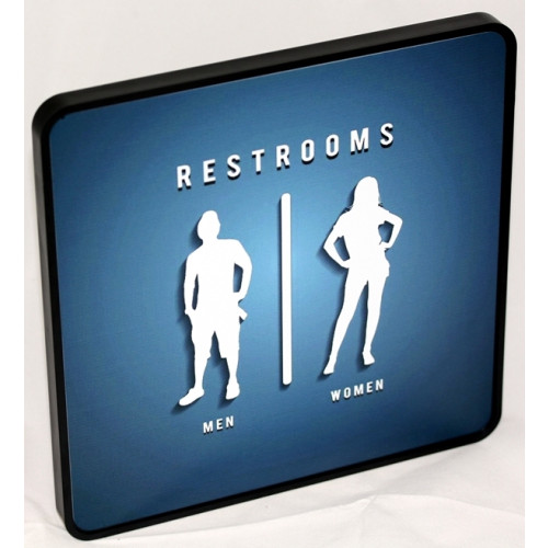 Framed Office Signs Square 210x210mm