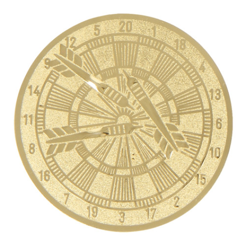 Darts board gold metal
