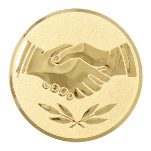 Handshake gold metal