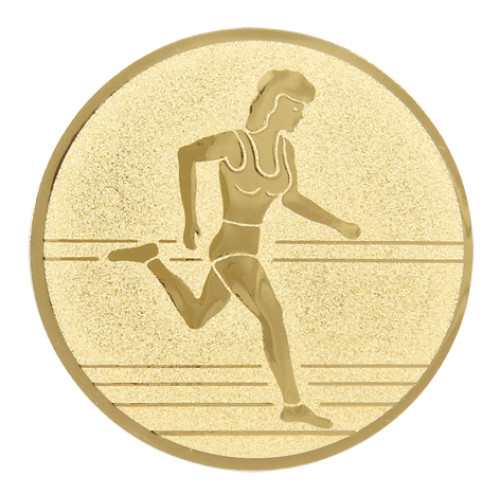 Female Track gold metal