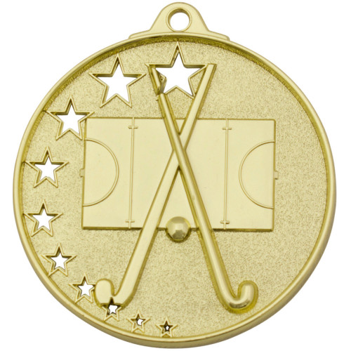 52mm 3D Star Hockey Medal From $5.30
