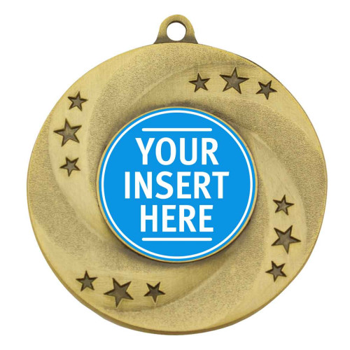 50MM Generic Swirl Star Medal from $5.52