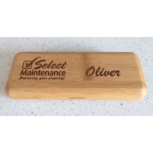 Bamboo Twin Pen Holder from $29