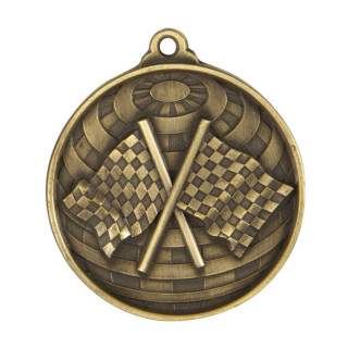 50MM Global Medal-Motorsport Flags from $7.60