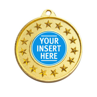 50MM Shooting Star Medal - Generic 1 inch center holder from $7.60