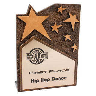 195MM Star Cross Plaque - Bronze from $34.67
