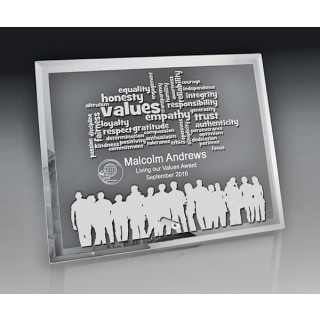 Mirror Edged Glass-Rectangle Landscape from $25.97