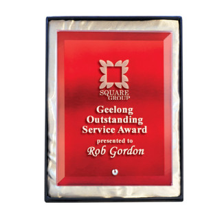 Laser Glass 10mm Rectangle Red from $33.99