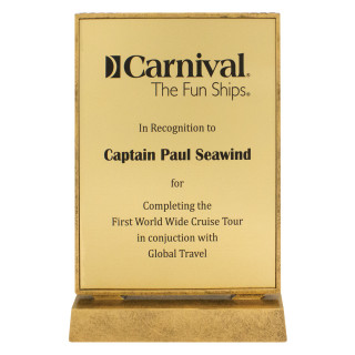 245MM Billboard Xtra Plaque - Gold from $28.75